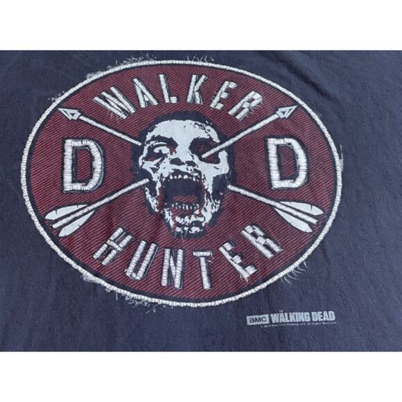 Mens Walking Dead 2014 Graphic Tee Walker Hunter AMC T-Shirt XL - Picture 2 of 7